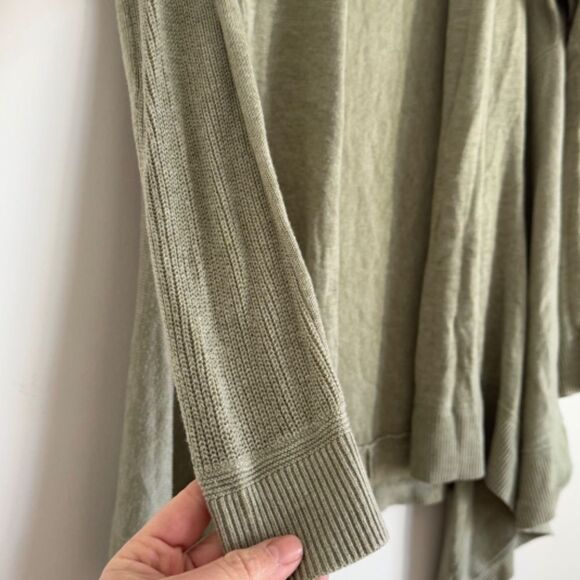 Lululemon Cashlu Knit Waterfall Open Cardigan - Rosemary Green | Size XS/S - Picture 5 of 8